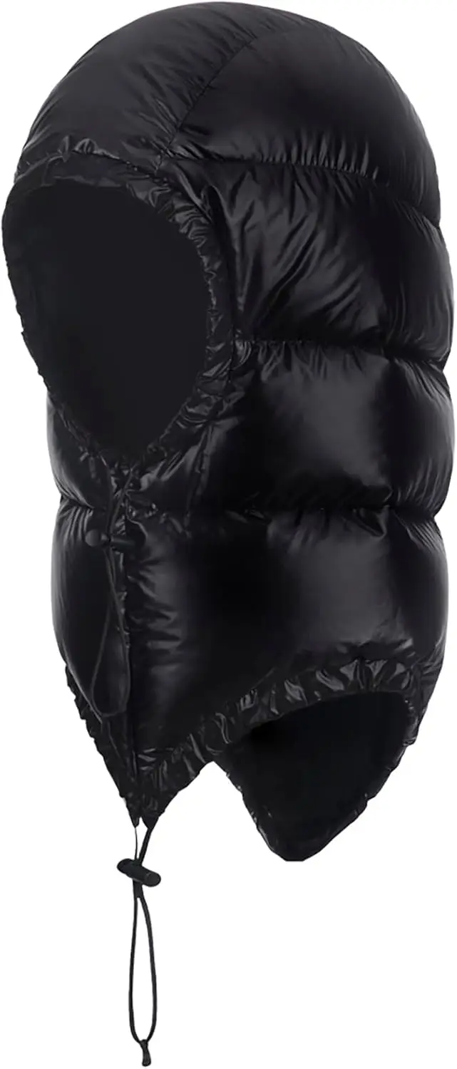 

Winter Warm Ultralight Down Hood Waterproof Sleeping Bag Outdoor Camping Windproof Down Cap Hat with Storage Bag