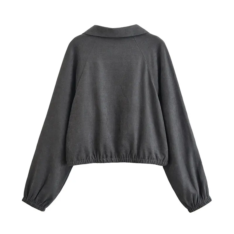 Conjunto de Plones de Cintura Alta y Chaqueta de Manga Larga Estilo Suda de Moda Femenina Otoño 2025, Novedad Versáti...