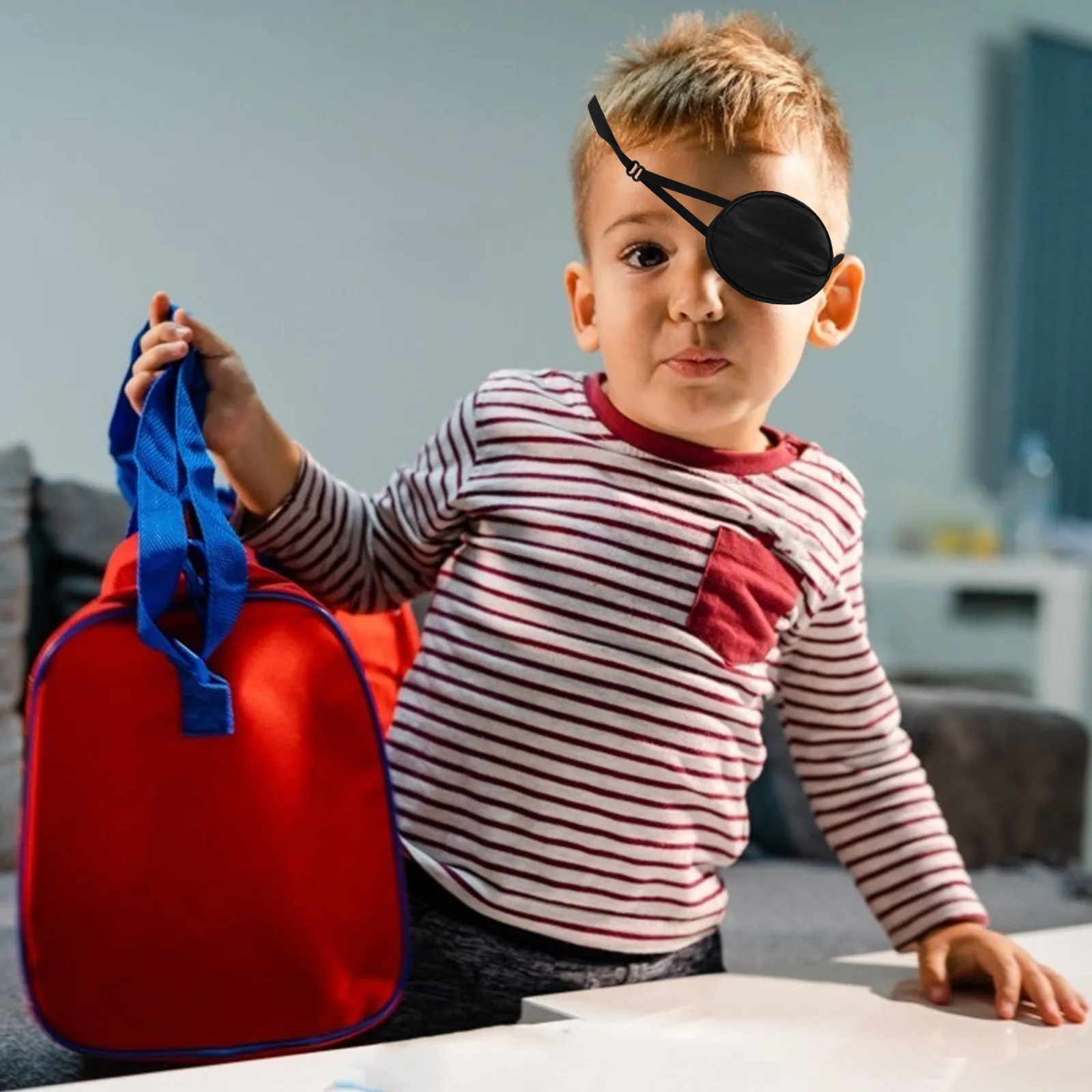 

Single Natural Silk Eye Patch for Kids Breathable Comfortable Amblyopia Strabismus Correction Eye Cover for Training Halloween