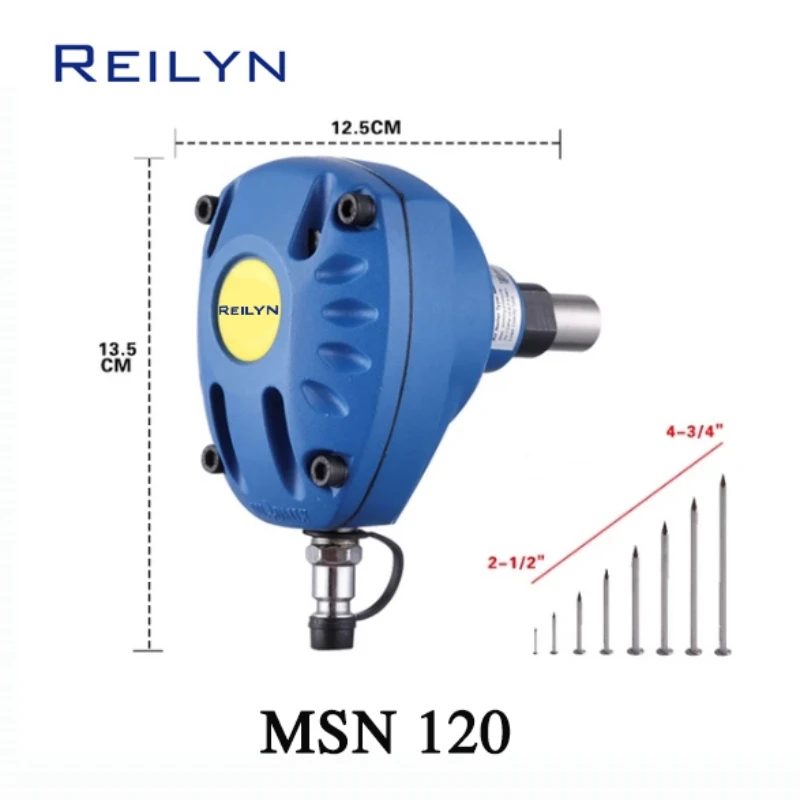 

REILYN Air Palm Nailer MSN120 Pneumatic Hammer Nail Professional Industrial Tool Ergonomic Lightweight Woodworking Tool