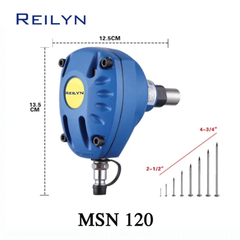 

Гвоздезабивной пистолет 14Ga MSN120, легкий профессиональный эргономичный пневматический молоток для работ по дереву