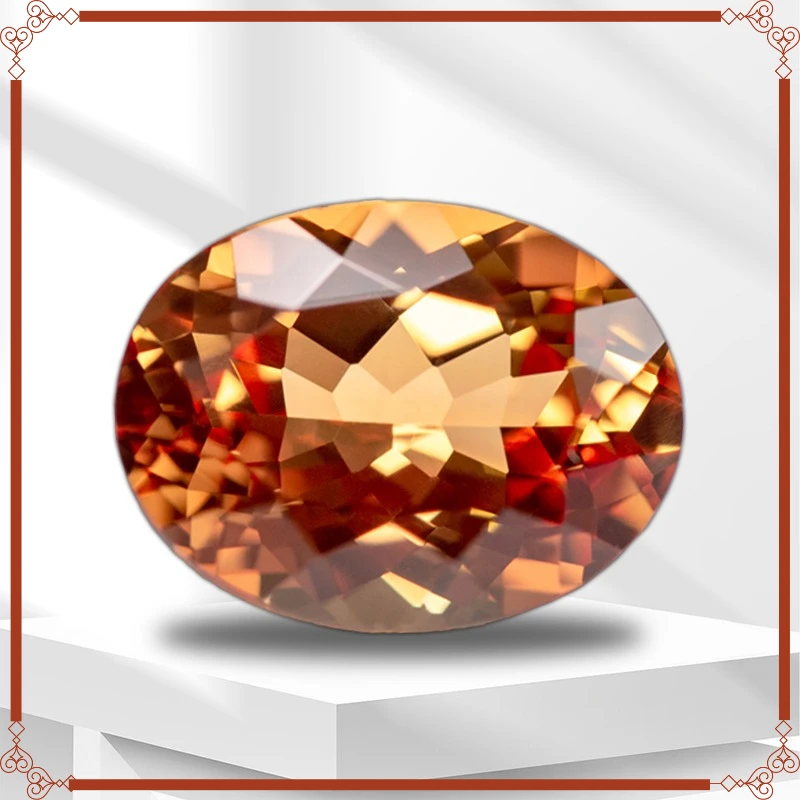 Top Lab Grown Sapphire Orange Color Various Shape for Jewelry Making With Certificate