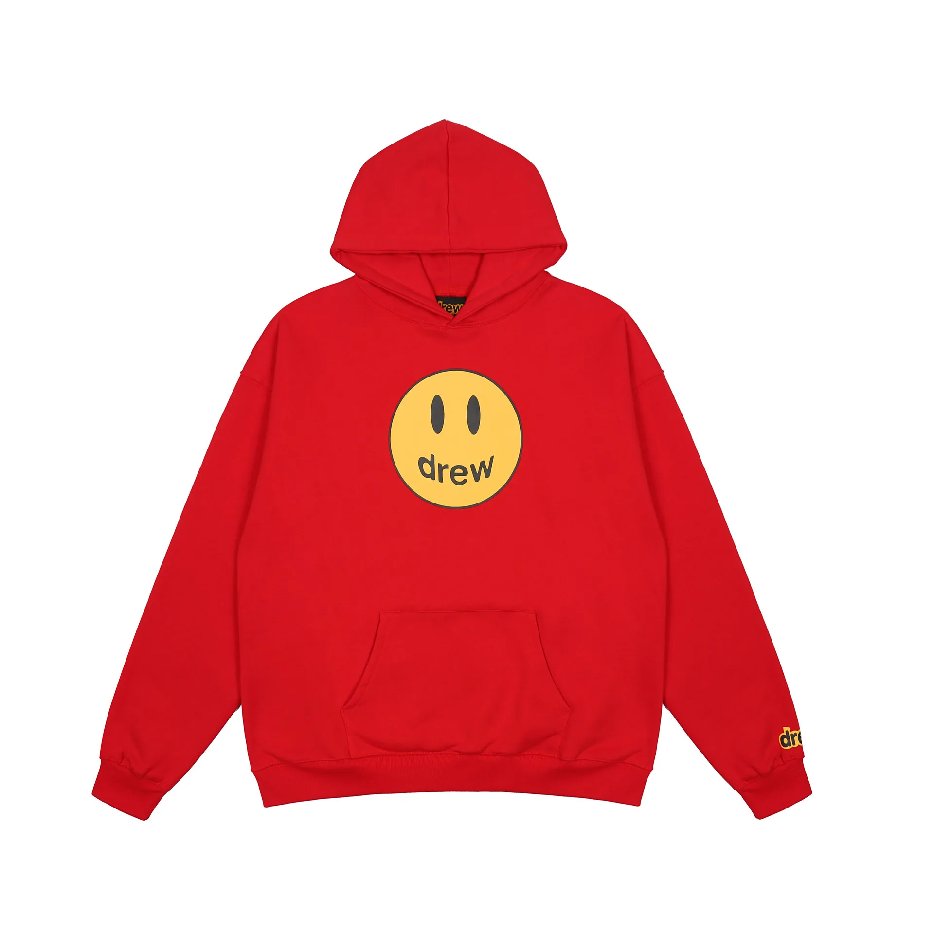 

DREW HOUSE Smiley Face Hoodie Brushed Fleece Lining, Thickened, Oversized Hip-Hop Hoodie Unisex ins