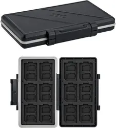 36 Steckplätze Speicher karten etui wasserfeste Anti-Schock-Speicherkarten-Brieftasche für 24 Micro SD SDXC SDHC TF-Karte & 12 SD SDXC SDHC-Karte