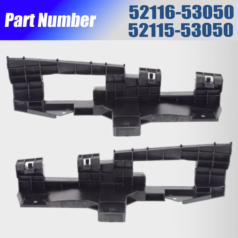 1 Pair Front Left & Right Bumper Bracket Set For Lexus IS250 IS350 2009 2010 5211553050 5211653050 LX1043105 LX1042105