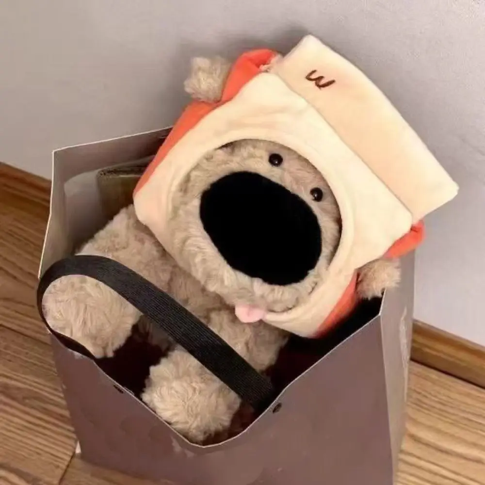 Kawaii 35 سنتيمتر الخبز الكلب الخبز الكلب الكرتون جرو وسادة النوم لعبة #5