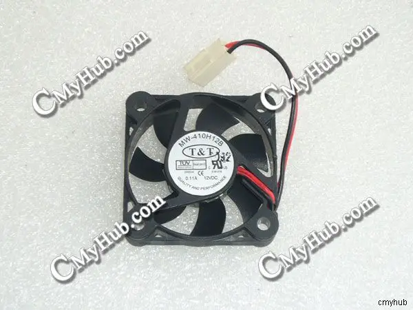 For T&T MW-410H12B DC12V 0.11A 4010 4cm 40mm 40X40X10MM 2pin Cooling Fan MW-410H12B