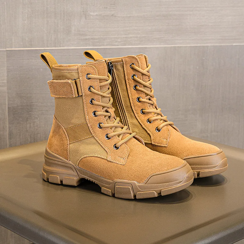 

2026 New Spring/Summer Autumn/Winter Genuine Leather Women's Boots Fashion Hiking Shoes Walking Short Boots Casual Sports Shoes