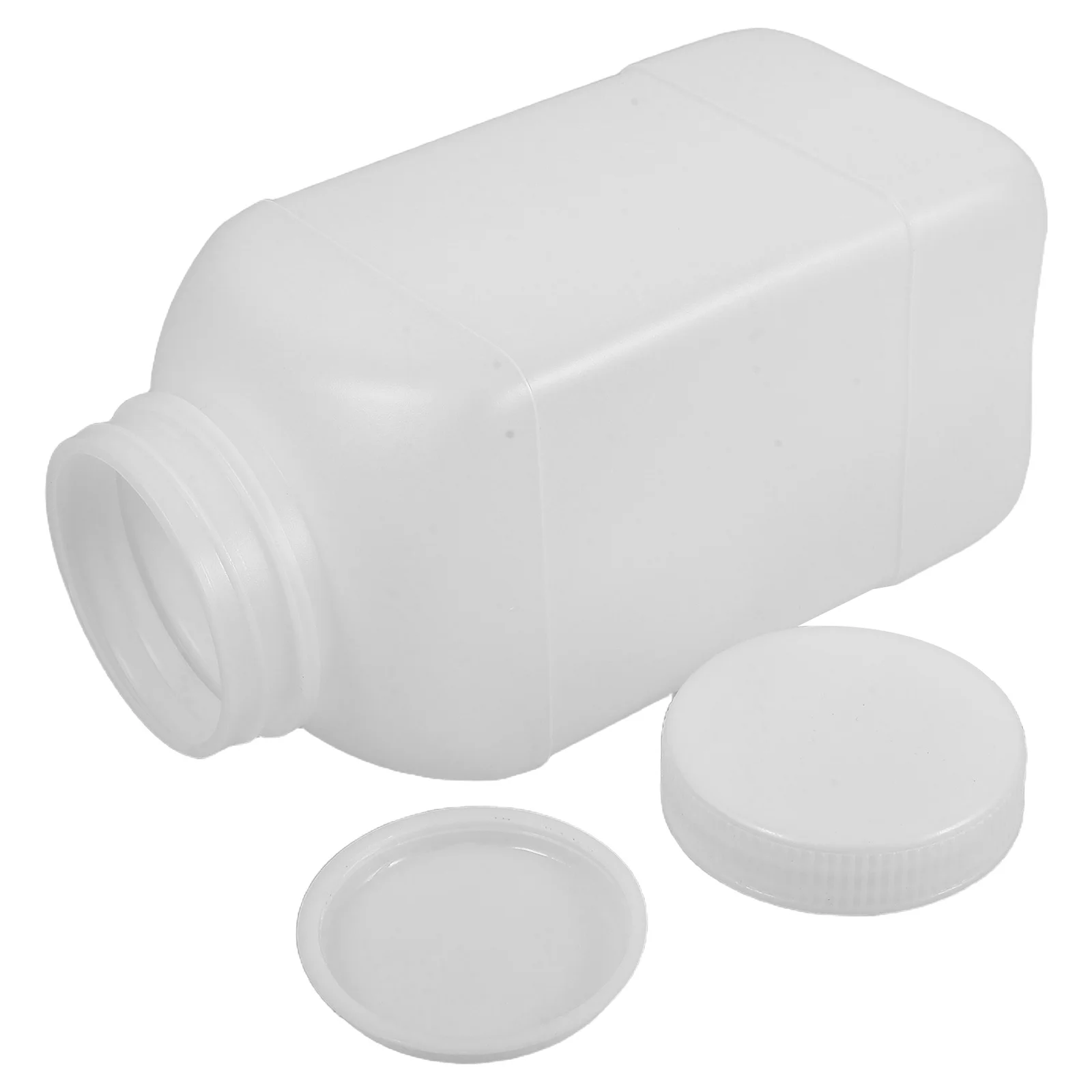 Picture 5: 2pcs 1000Ml Wide Mouth Reagent Bottles Plastic Laboratory Storage Containers Leak-Proof Chemical Sample Bottles For Lab Liquid