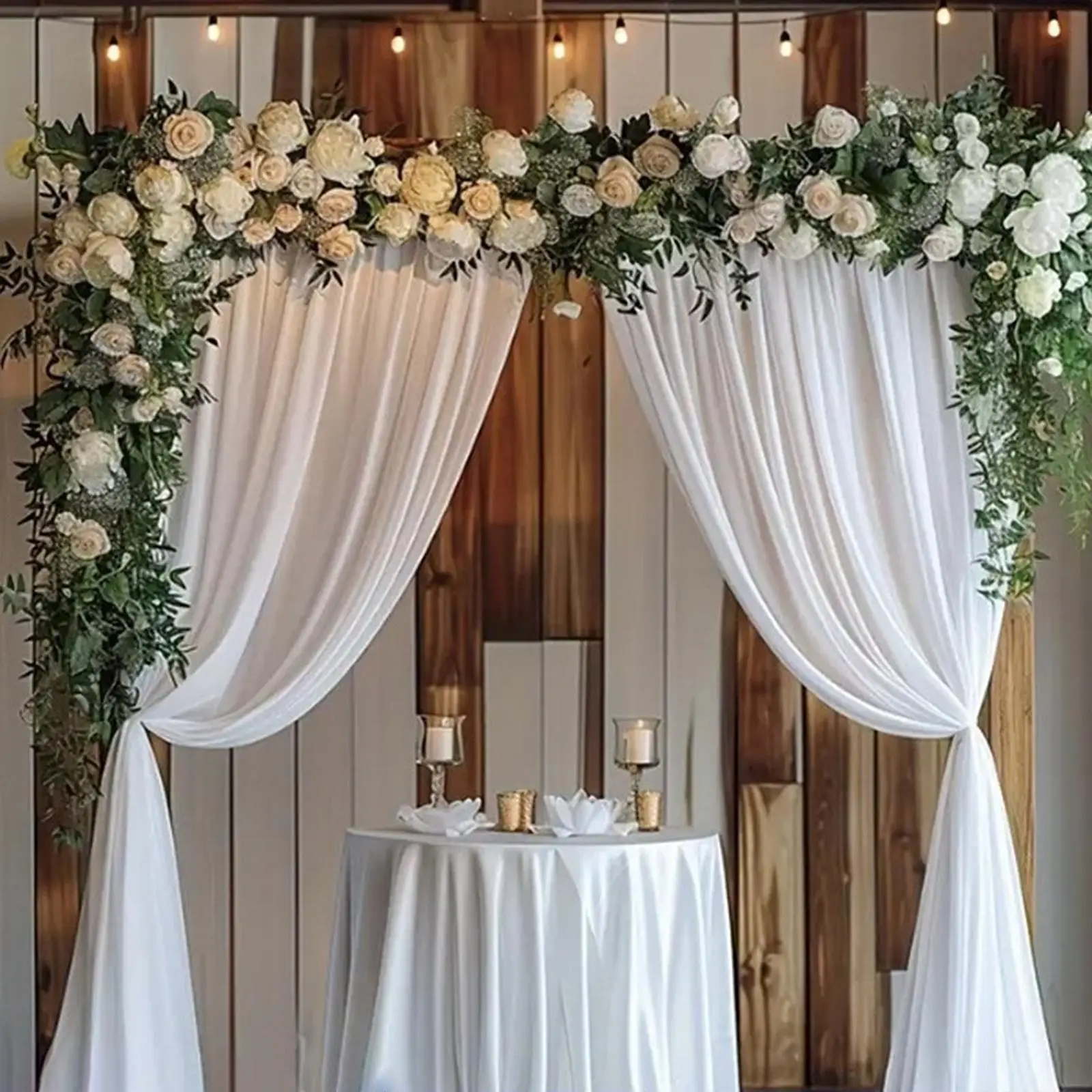 Backdrop Curtains Photography Lightweight Soft Decorative Backdrop Drapes for Birthday Engagement Festival Celebration Reception