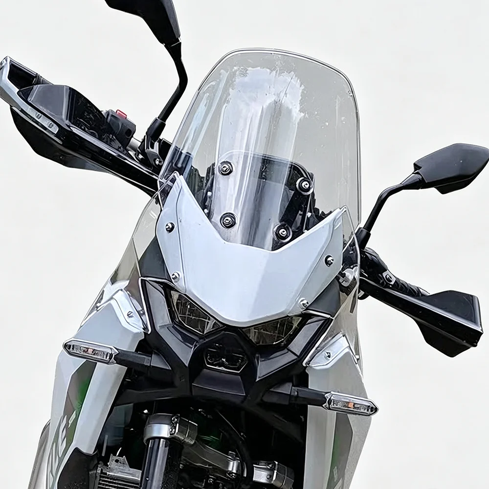 Motorrad-Windschutzscheibe, Front-Windschutzscheiben-Deflektor, Zubehör, passend für Kawasaki KLE500 KLE 500 2025 2026