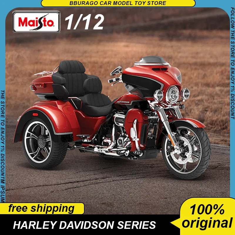 

Maisto 1:12 Harley Davidson H-D Motorcycle Diecast Model Edition Motorbike Alloy Luxury Vehicle Children Toys Collection Gift