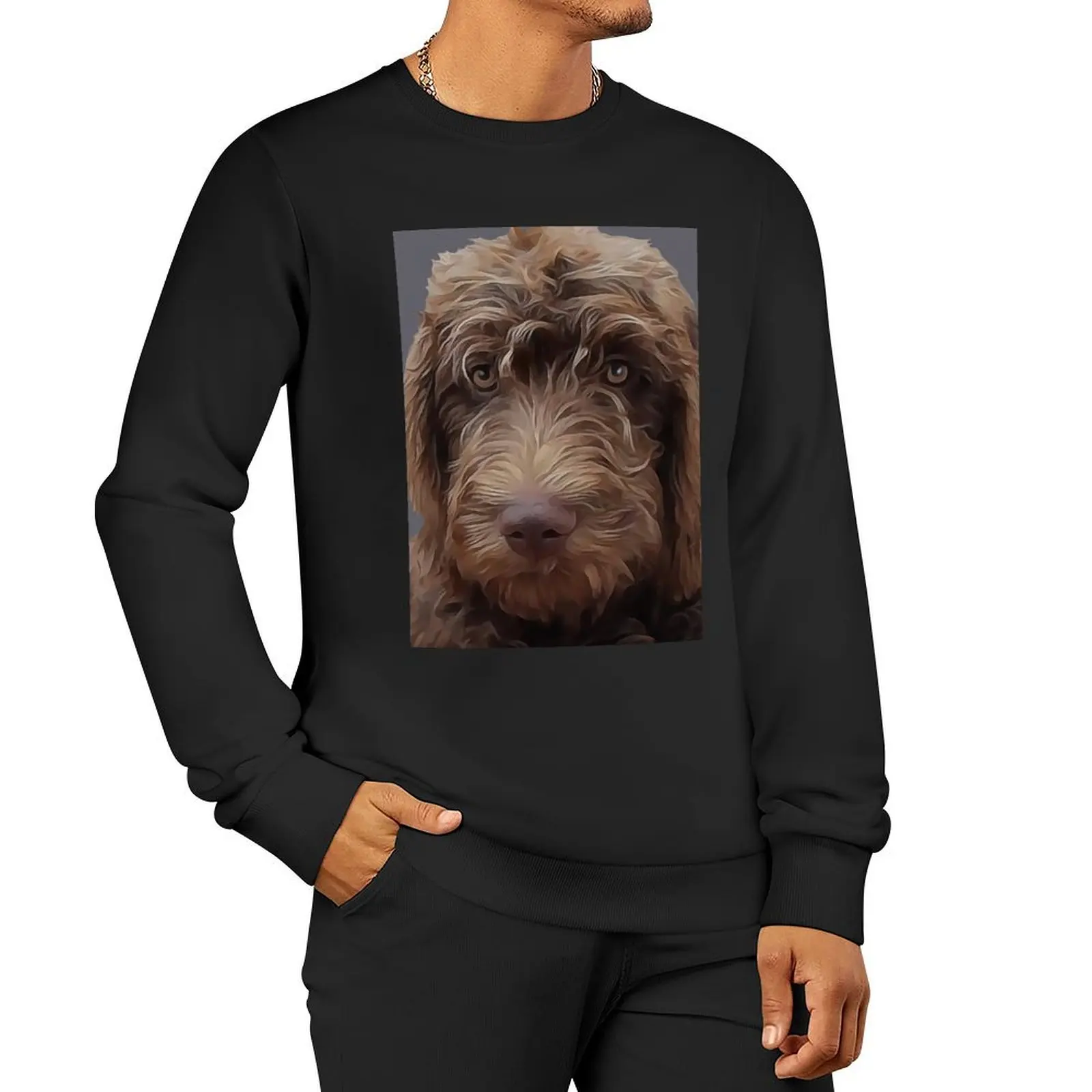 

Labradoodle Dog Pullover Hoodie mens designer clothes graphic t shirts men korean style clothes men's sweatshirts