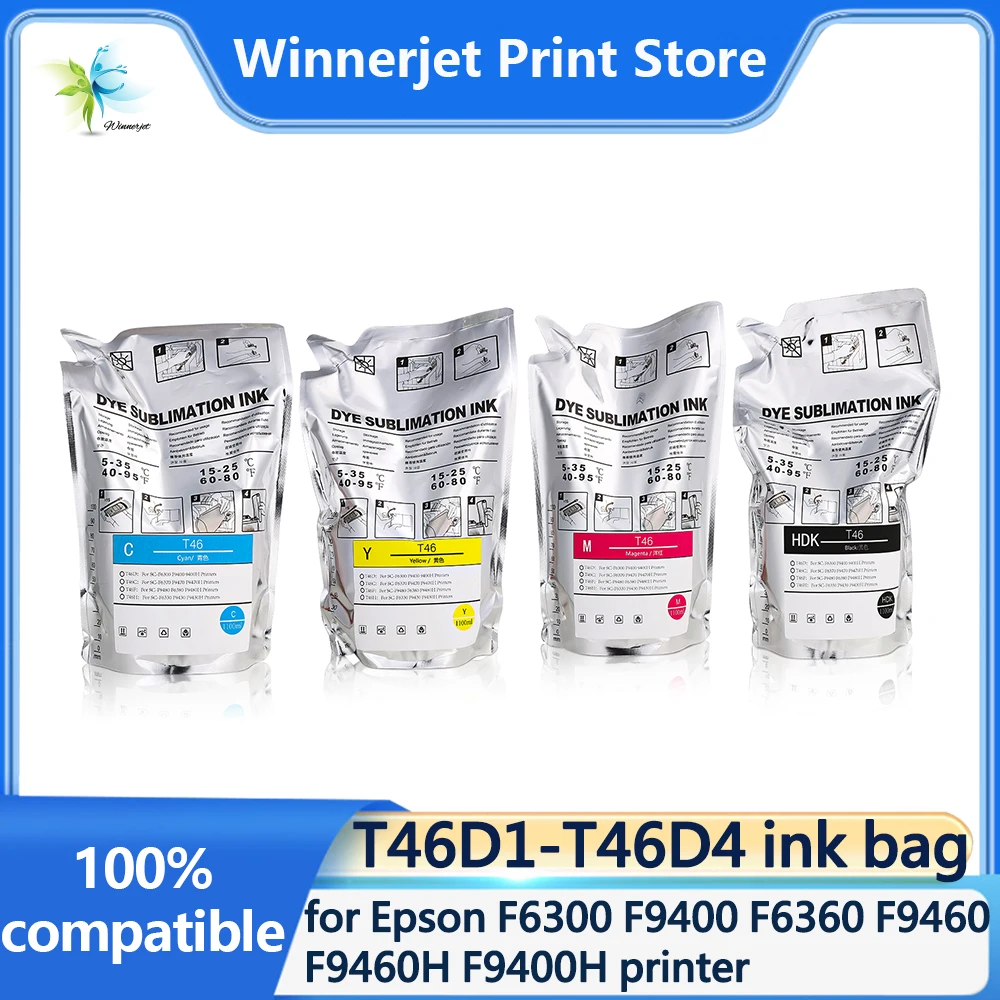 

T46D1-T46D4 пакет с чернилами для принтера Epson F6300 F9400 F6360 F9460 F9460H F9400H