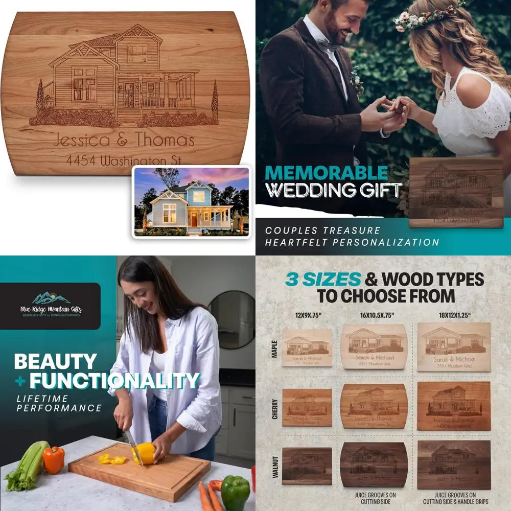 

Персонализированная разделочная доска по дереву с гравировкой для владельцев горы Blue Ridge Mountain