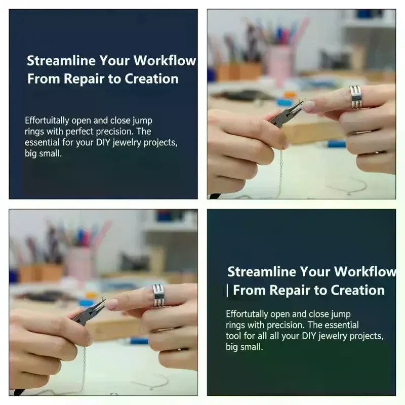 

Инструмент для открывания и закрытия колец для украшений своими руками, регулируемый, из нержавеющей стали, для быстрой сборки, изготовления и ремонта ювелирных изделий
