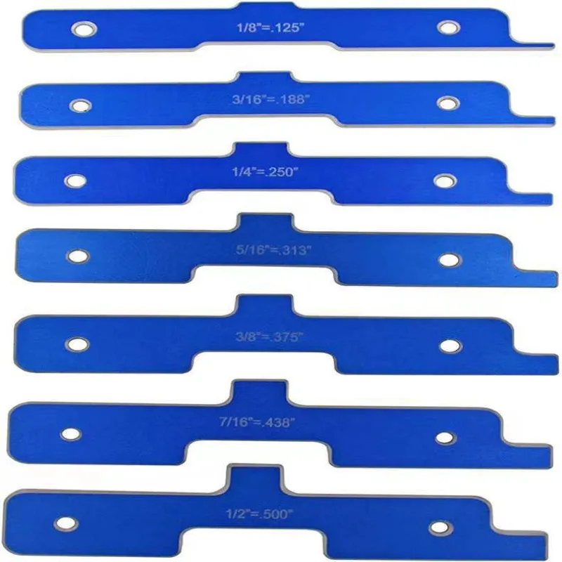 

7-piece Milling Machine Setup Rod Set, Milling Cutter Gauge Block & Table Saw Kit, Precision Milling Adjustment Tool