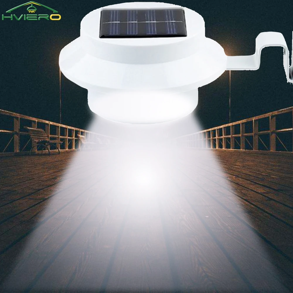

Outdoor Solar 3LED Night Lights Corridor Wall Lamps Garden Courtyard Waterproofing Fence Eave Villa Park Street Lawn Path Light