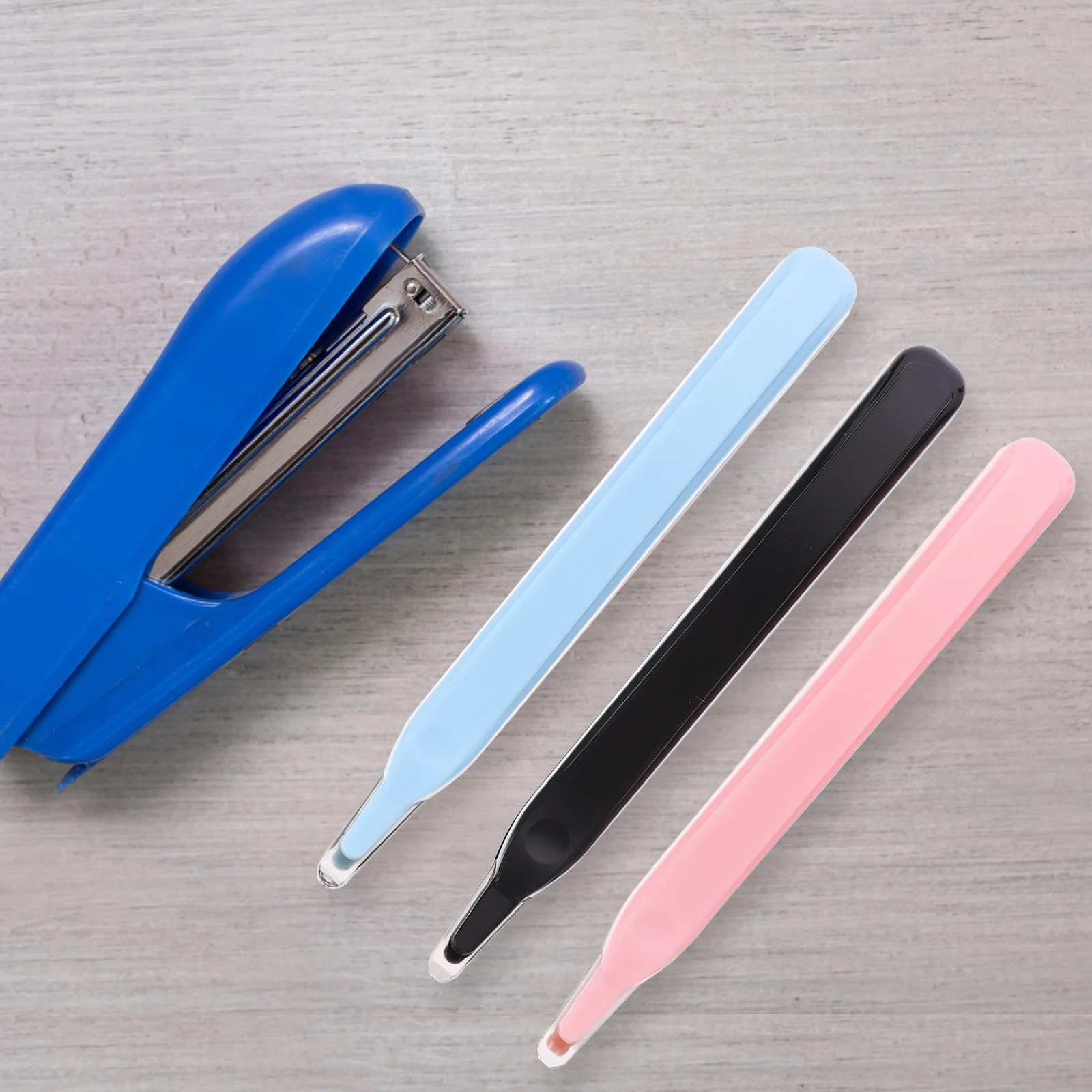 

5pcs Rose Gold Staple Remover Office Stapler Tool Labor Saving Multi-Use Handheld Nail Puller For Workspace Small Staple
