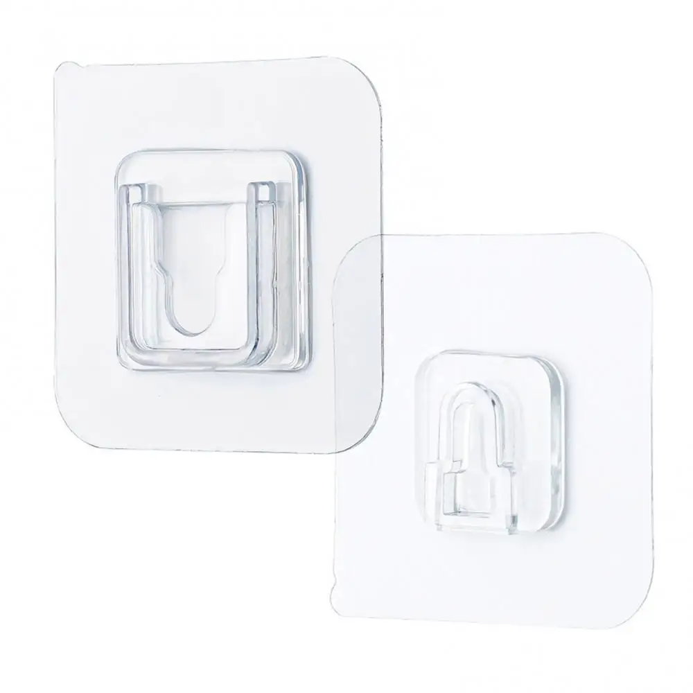 Double-sided Adhesive Versatile Powerful Stickiness Wall Storage Holder Transparent Invisible Suction Cup Wall Hooks Hanger