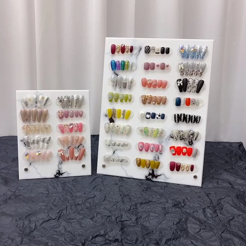 

Акриловый гель-лак для ногтей, подставка для демонстрации цвета ногтей, полка, магнитный держатель для накладных кончиков ногтей, инструменты для практики маникюра