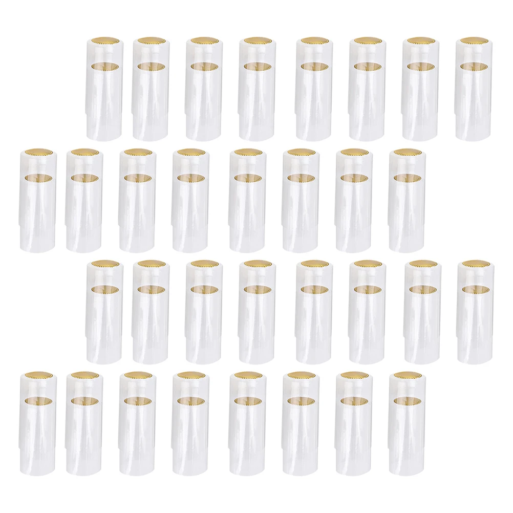 

200 Pcs Bottle Shrink Caps Leakproof Transparent Covers Toppers Seal Plugs Bar Accessories Heat Shrink Cap Bottle Sealing