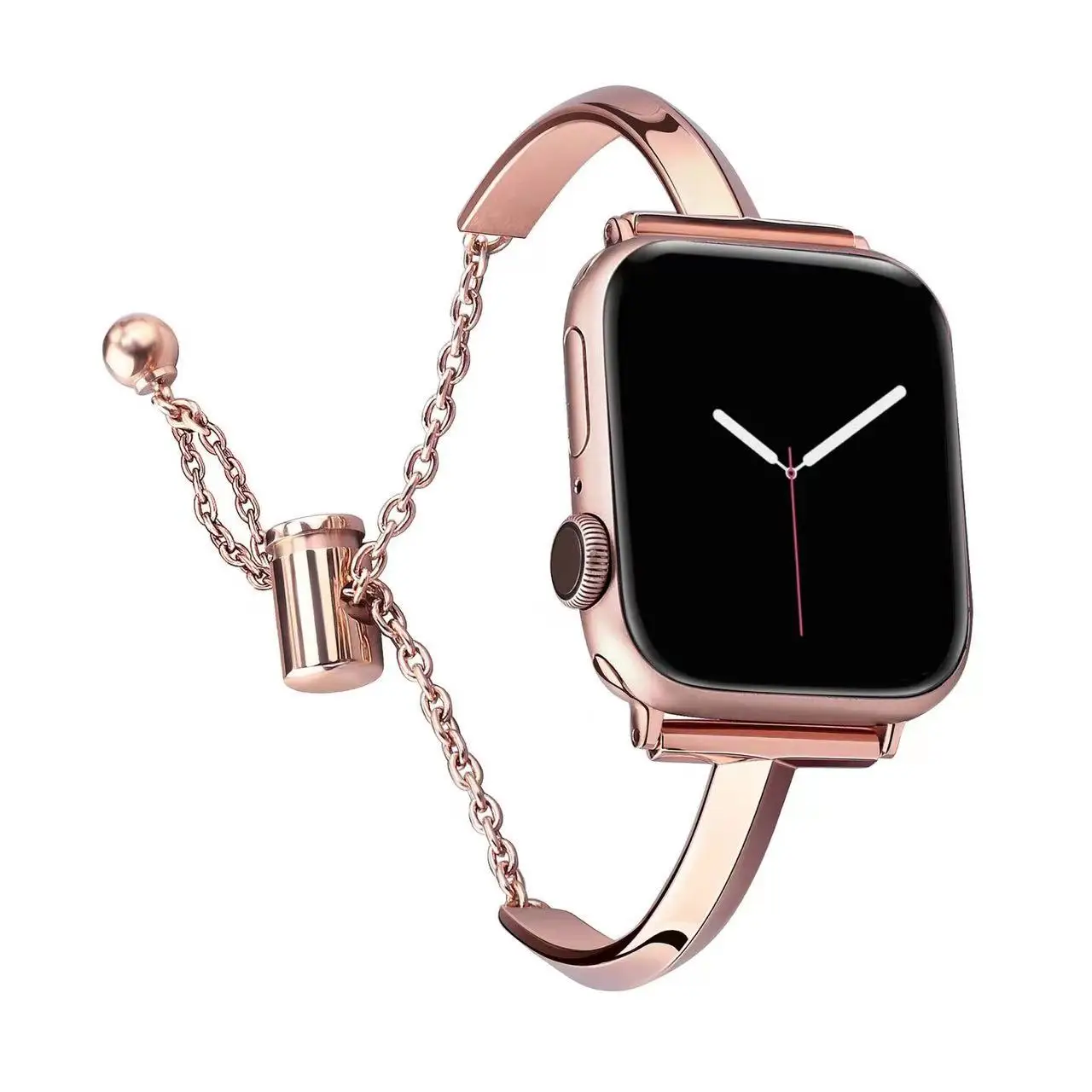 حزام معدني نحيف لساعة أبل الترا 2 49 مللي متر 10 9 8 7 6 5 4 SE سوار معصم أنيق للنساء لساعة iWatch 45 مللي متر 44 مللي متر 41 مللي متر 40 مللي متر 42 مللي متر 46 مللي متر
