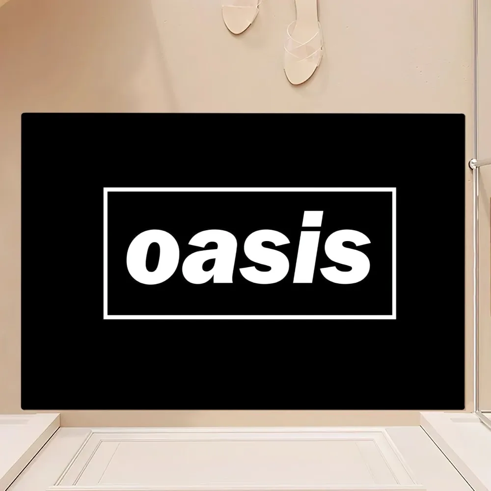 Rock O-Oasis Band Knebworth 1996 Floor Mat Bedroom Kitchen Door Bath House Super Absorbent Foot Non-slip