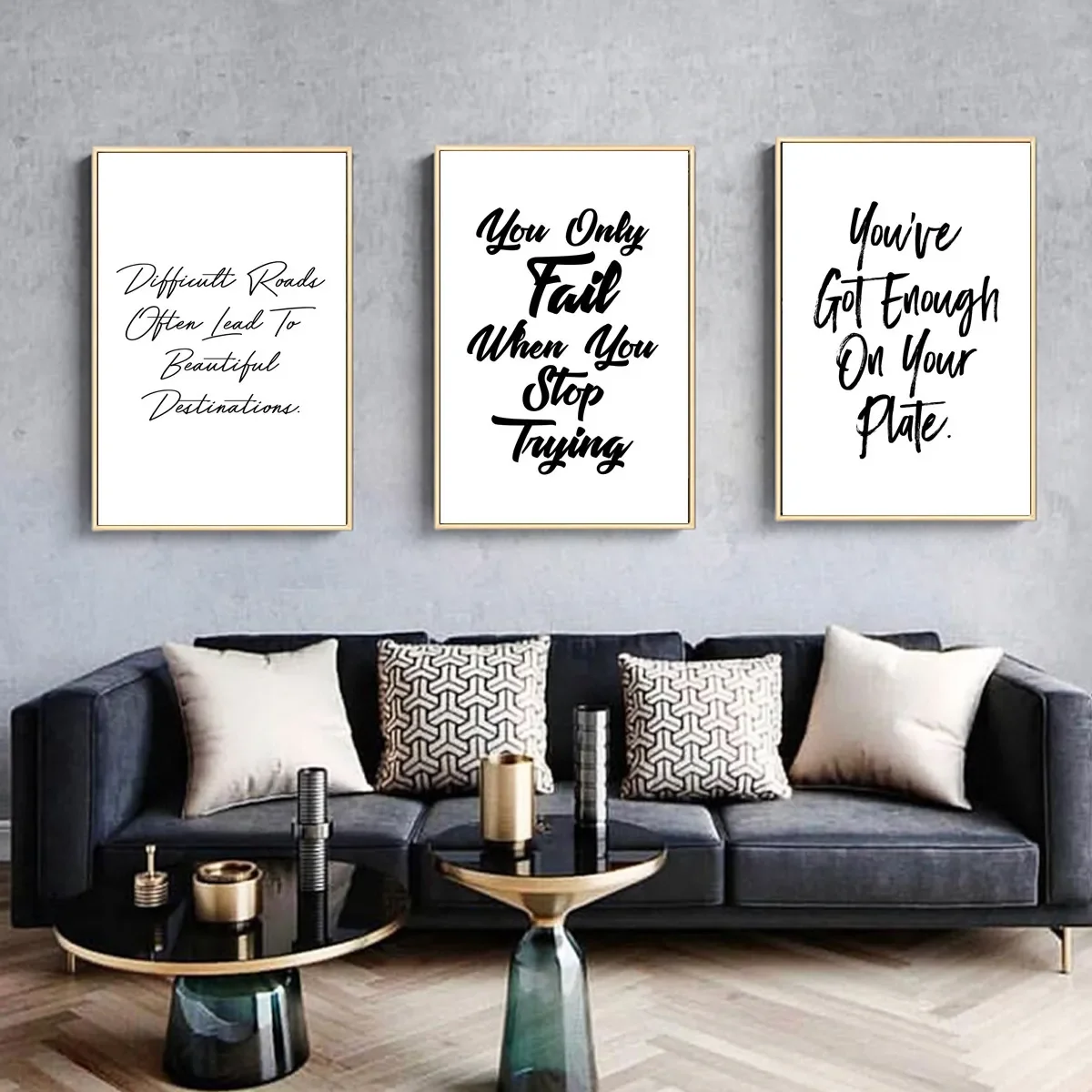 Frasi ispiratrici stampa lettere citazioni Wall Art Decor immagini Poster Canvas Painting Wall Art soggiorno decorazione della casa