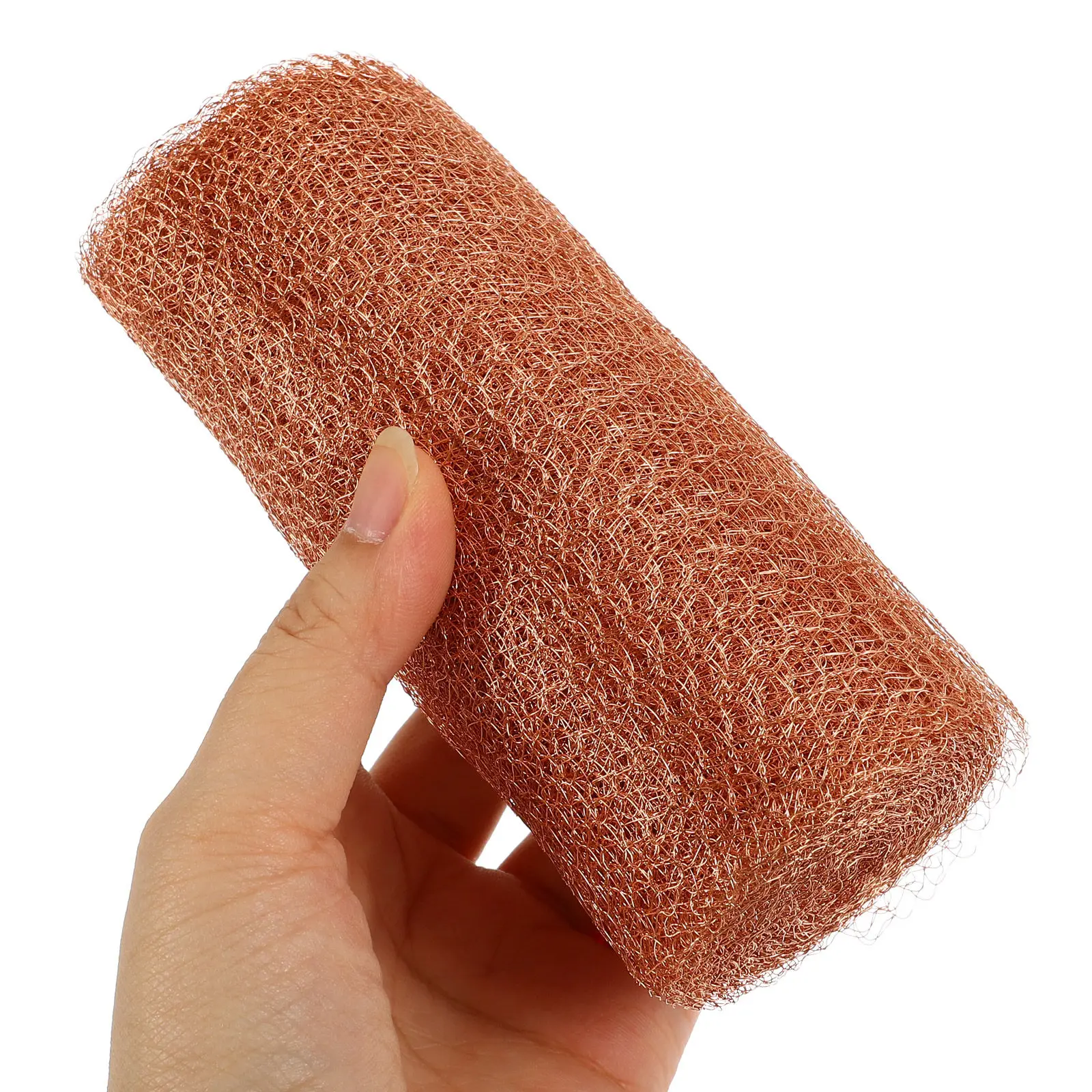 1 Roll Copper Mesh Roll For Distilling Knitted Copper Wire Mesh Screen Material For Laboratory Industrial Tool Parts