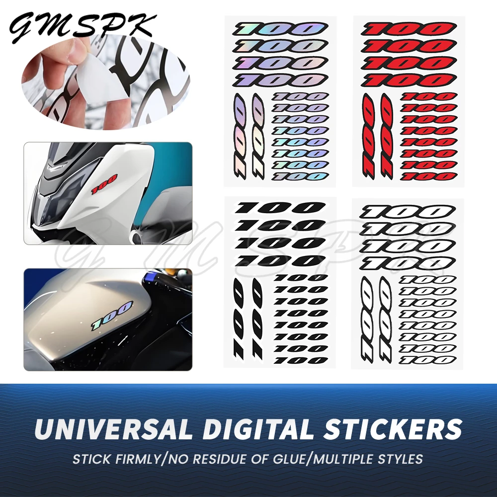 

Number Stickers Motorcycle Body Decor Decal Sticker Fit for TRIUMPH Honda Suzuki KAWASAKI Yamaha RM TC A KX KD KM RSZ YW BWS 100
