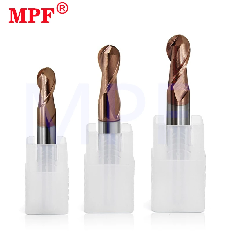 Milling Cutter Alloy Coating Tungsten Steel Tool Cnc Maching Hrc55 Ball Nose Endmills Top Milling Cutter Machine Endmill tools