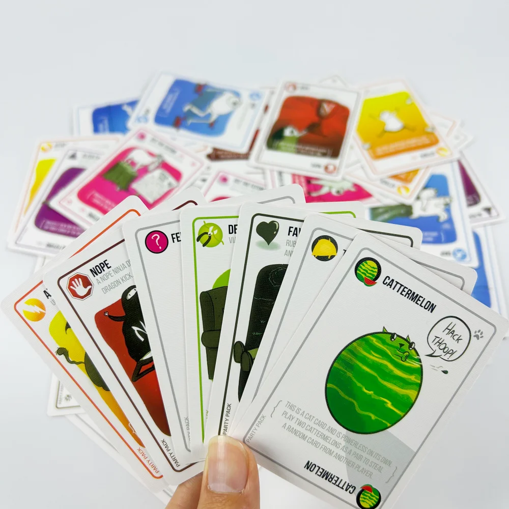 

Настольная игра с картами «Коты» (122 шт.) для любителей лазерных лучей и, возможно, коз — веселая семейная карточная игра для вечеринок