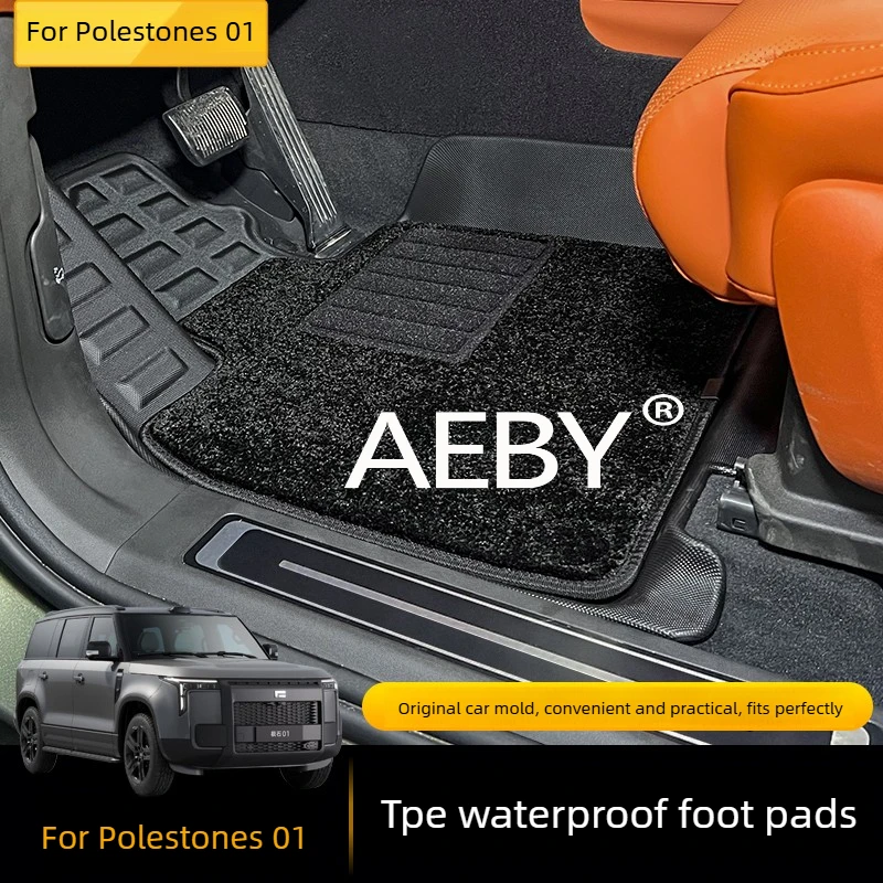

AEBY For Polestones 01 All-Weather Floor Mats,Full Set Car Floor Liners,Waterproof Car Floor Mats,Waterproof & Easy to Clean