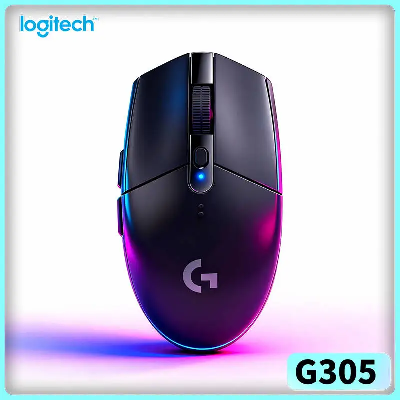 Logitech G305 LIGHTSPEED Gaming Mouse Wireless 12000 DPI 6 Buttons Ergonomic for PC Laptop Gaming Gamer