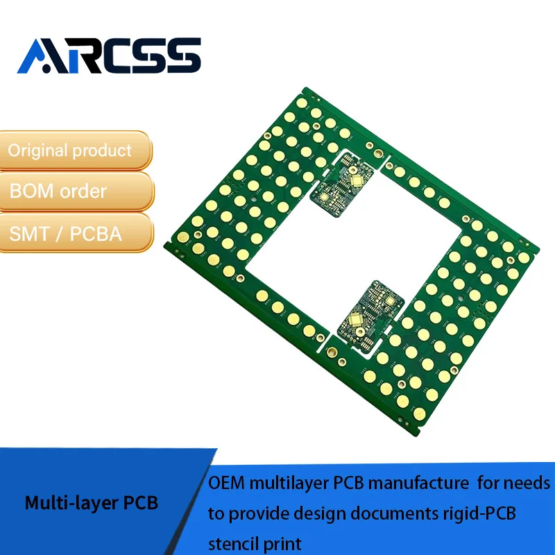 تصنيع ثنائي الفينيل متعدد الطبقات OEM لاحتياجات توفير مستندات التصميم طباعة استنسل PCB الصلبة