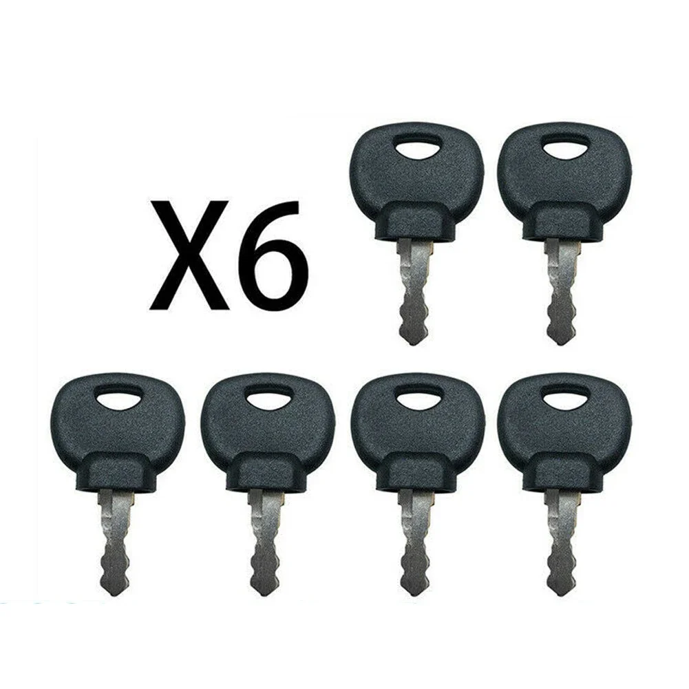 6PCS Auto Ignition Key Plant Application Spare 14607 For Jcb Bomag Manitou Tractor 6 SPARE 14607 IGNITION KEYS