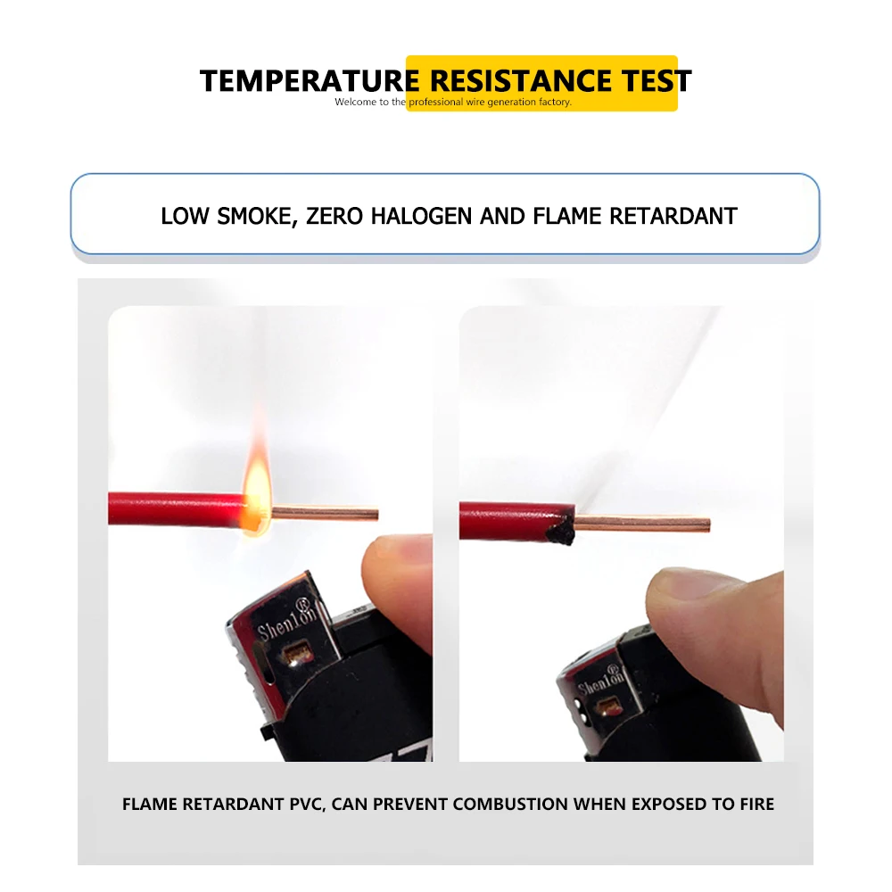 PVC Black Red Power cable Solid Hard Copper cable Single core Electric cable Insulated copper wire extension electrical wires