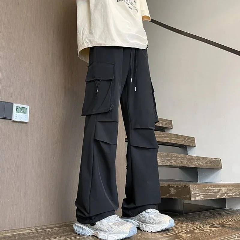 

Work Wear Men's Cargo Pants Hiking Outdoor Joggers Plain Cotton Aesthetic High Quality Street Baggy New In Loose Male Trousers
