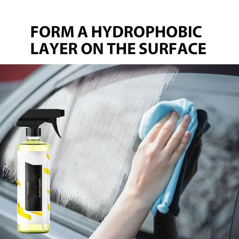 Auto Glass Cleaner 237ml Car Windshield Glass Coating Spray Portable Mirrow Cleaning Polishing Spray For Car Trucks Home