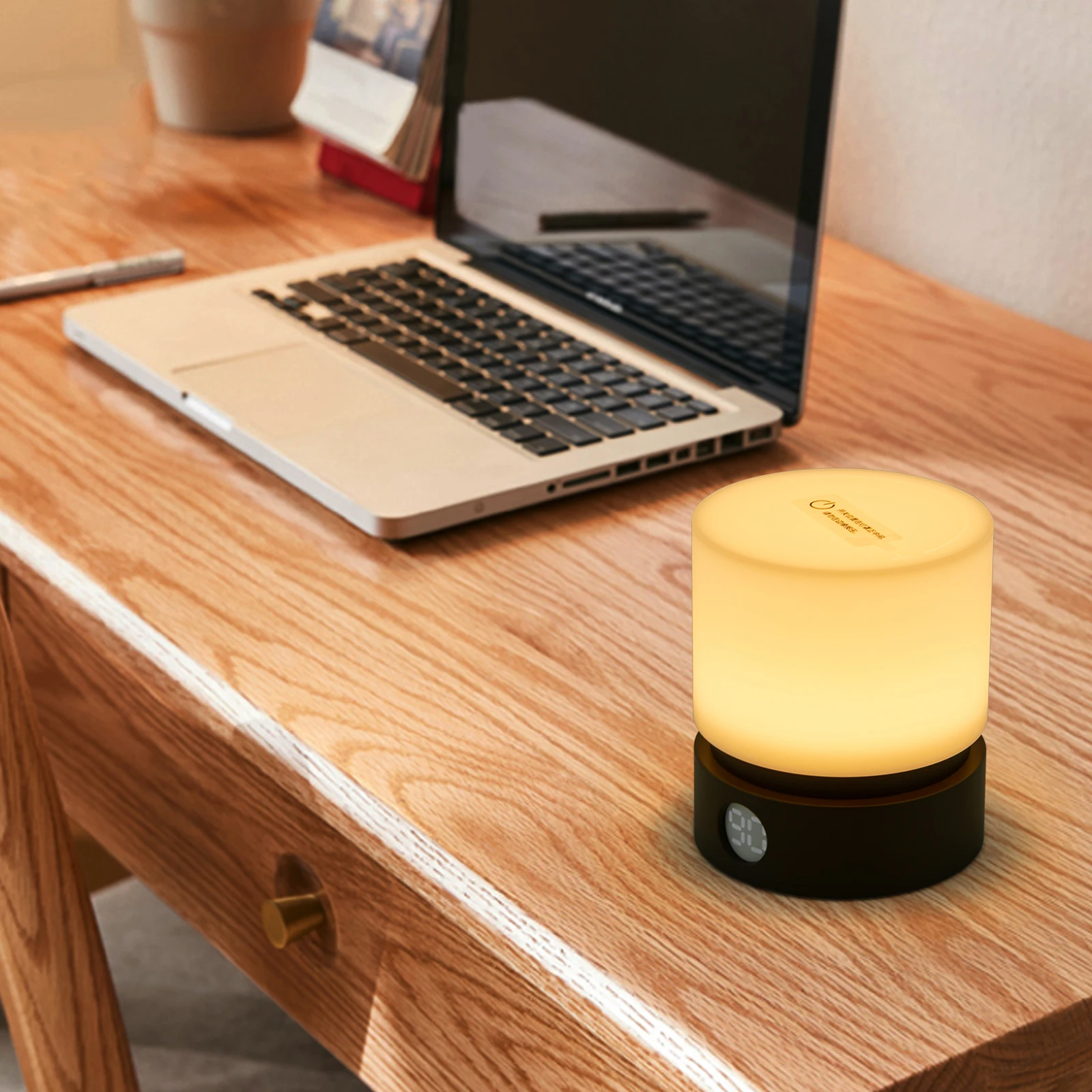 

Compact Night Light with Adjustable Brightness, Breathing Light Effect, Touch Control, Modern Design, Ideal for Bedroom, Living
