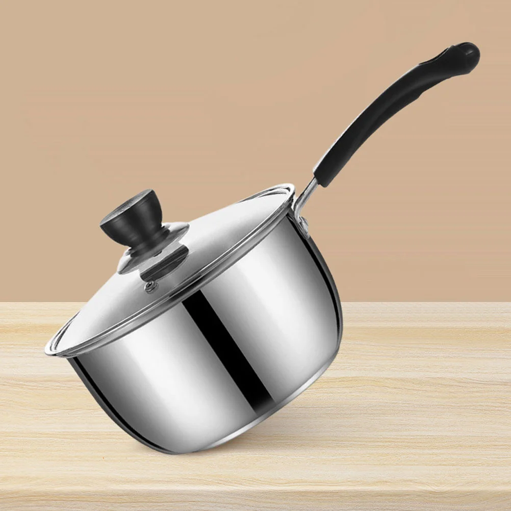 Stainless Steel Pot Milk Kitchen Saucepan Plastic Mini Butter Warmer Small Cooking