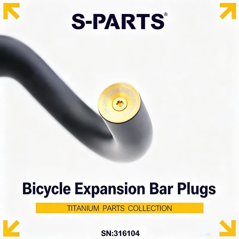 

S-PARTS Road Mountain Bike Expandable Locking Bar Ends Titanium Alloy Expandable Bar End Plug Set