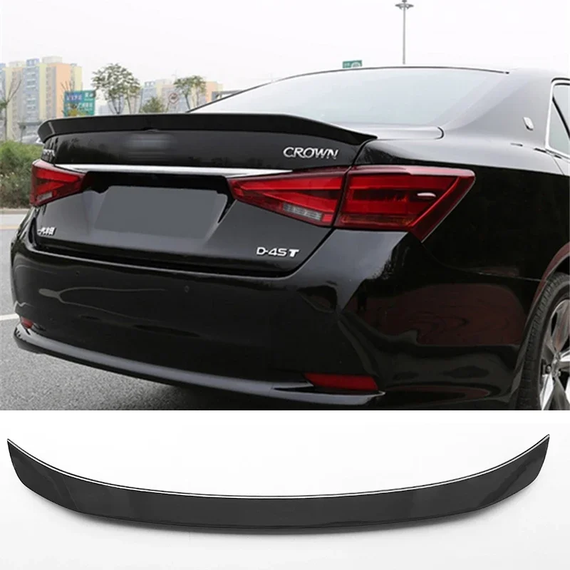 Rear Trunk Lid Spoiler Wing For Toyota Spoiler Crown 2015 - 2018 ABS Material Customize Color DIY Paint Sport Car Roof Spoiler