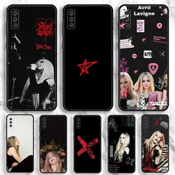 Singer Avril Lavigne Phone Case For Samsung Galaxy A13,A21s,A22,A31,A32,A52,A53,A71,A80,A91 Soft Black Phone Cover