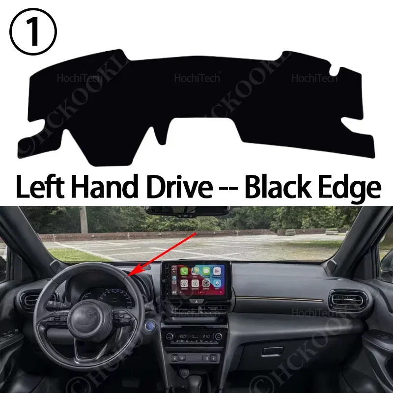 Car Accessories Dash Board Sunshade Anto-UV Carpet Dashboard Cover Protective Pad for Toyota Yaris Cross XP210 2021 2022 2023 view 3