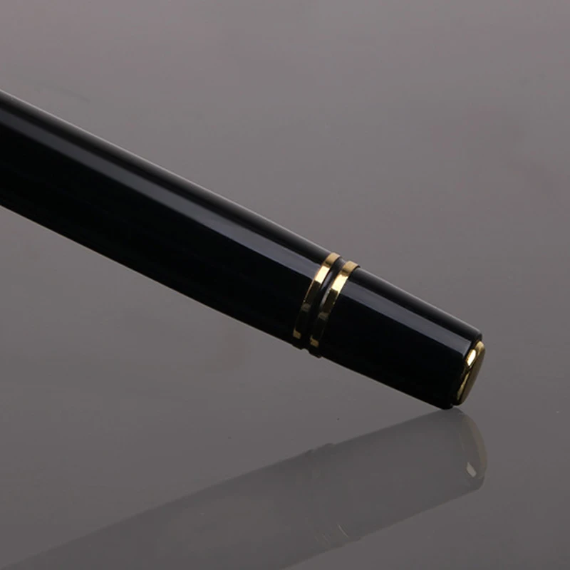 Imagem -05 - Custom Metal Nib Writing Ink Fountain Pen Voltar para a Escola Itens Luxo Japonês Caneta Preta Texto Dourado Papelaria Material de Escritório para Homens