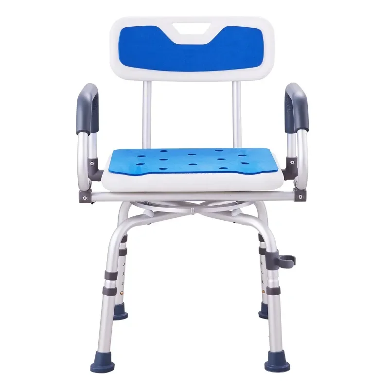 Rotating Bath Seat, 360° Swivel, with Adjustable and Movable Arms, Secure for Showers/Tubs, Anti-Slip, Supports up to 400lbs,
