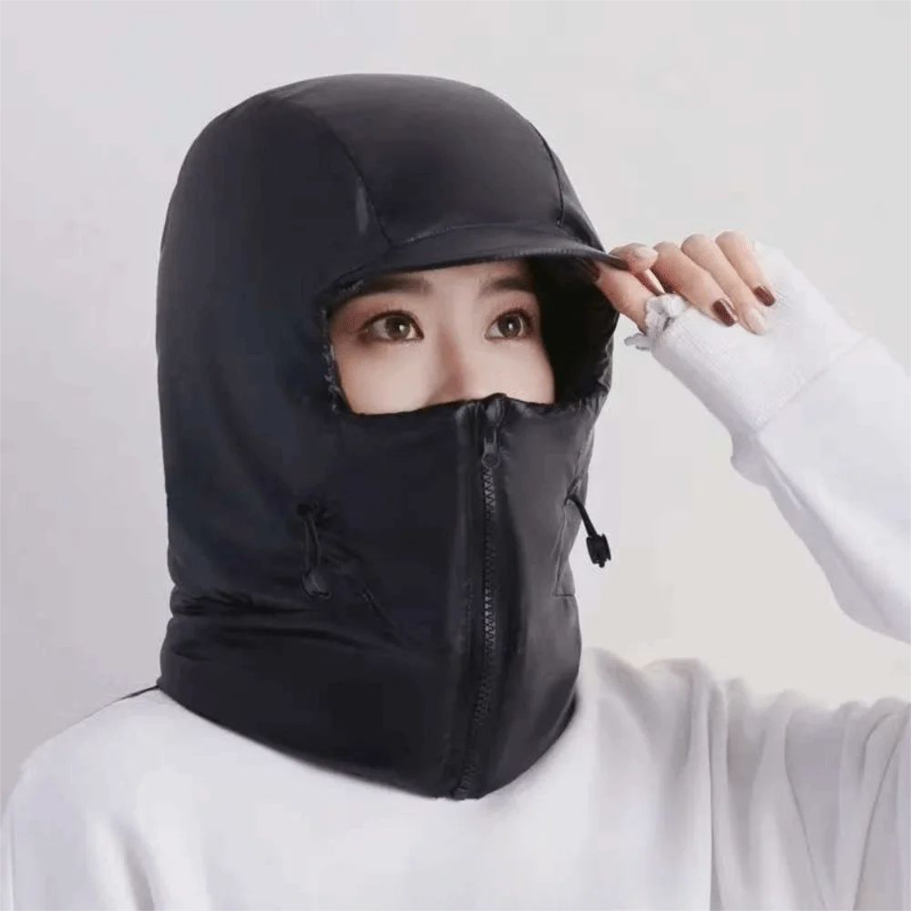 

Solid Color Winter Cycling Warm Hat Lightweight Waterproof Lei Feng Hat Thickened Windproof Pullover Cap Riding