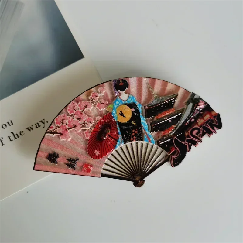 Japan Fridge Magnets Travel Souvenir Japanese Koi Japan Musume Osaka Home Decoration Resin Refrigerator Magnets Collection Gifts